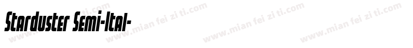Starduster Semi-Ital字体转换